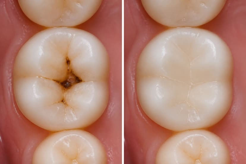 Representative paired treatment visualization for Fillings