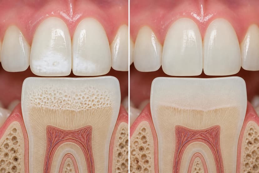 Representative paired treatment visualization for Fluoride Treatments
