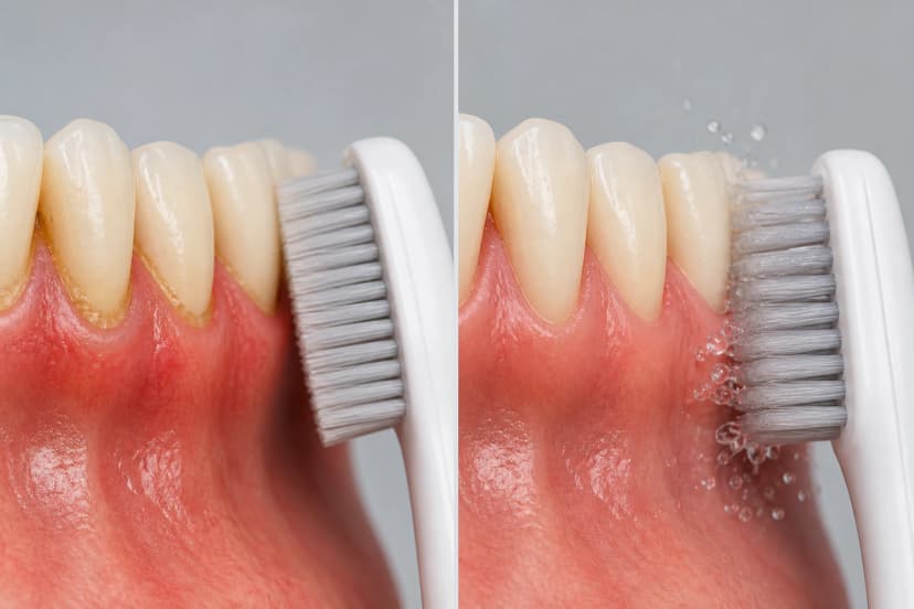 Representative paired treatment visualization for Sonicare Toothbrush