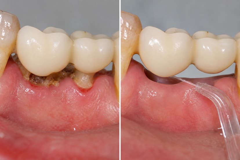Representative paired treatment visualization for Waterpik