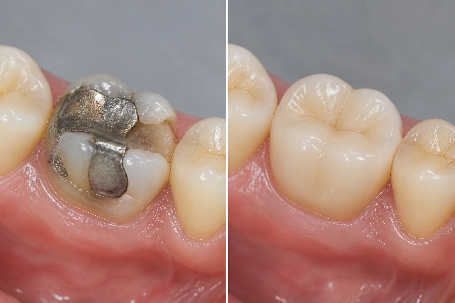 Before — representative dental crowns visualization