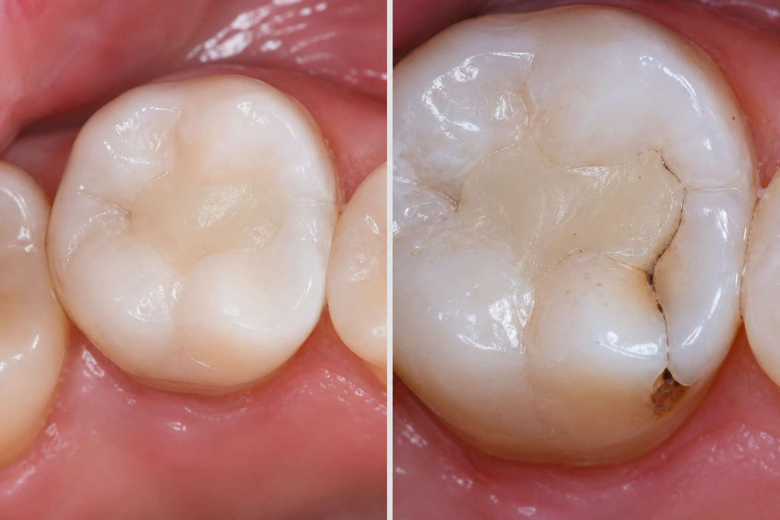 Direct view — representative intraoral camera technology visualization